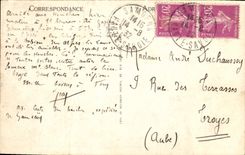 VINTAGE POSTCARD Houches View