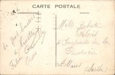 Estación de tren de Le Havre de la POSTAL de la VENDIMIA el curso de la torre de la república y de la calle Charles Laffitte