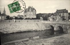 VINTAGE POSTCARD Houlgate Bridge on Drochon