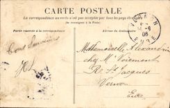 VINTAGE POSTCARD Bonsecours Surroundings of Rouen Monument of Jeanne d' Arc Frontage on the plate