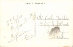 VINTAGE POSTCARD Brest Night effect On the Roads Lighthouse