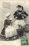 CPA Bretagne Folklore Fileuse
