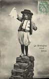 CPA La Bretagne Vous salue enfant Folklore