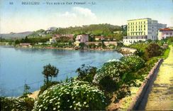 VINTAGE POSTCARD Beaulieu Seen On the Cape Ferrat
