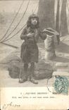 VINTAGE POSTCARD Poor Breton Folklore