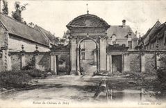 VINTAGE POSTCARD Ruins of the castle of Brecy