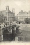 CPA Besancon Le Pont de Battant et Eglise de la Madeleine