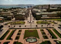 CPM Brest Vue Generale sur la rue du Siam prise de l'hotel de ville 