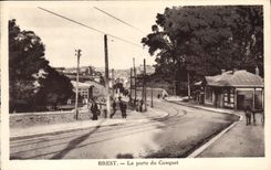 VINTAGE POSTCARD Brest the Gate of Conquet