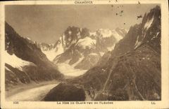 CPA Chamonix Mont Blanc La mer de glace vue de Flegere 