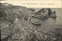 CPA Croix De Vie Rochers De La Grande Cote