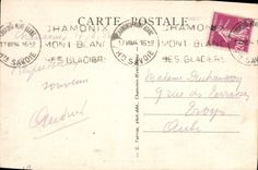 POSTAL Chamonix Mont Blanc de la VENDIMIA que sube en el alpinismo de Mont Blanc