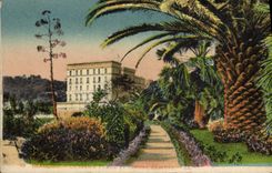 CPA Beaulieu Le jardin public et l'hotel Bedford 