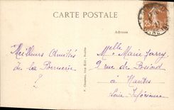 VINTAGE POSTCARD Bernerie Cliffs of Boutinardiere and Al Rinais