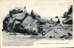 VINTAGE POSTCARD Bernerie Rocks of Patorie