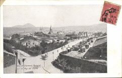 POSTAL de la VENDIMIA vista de Clermont-Ferrand en Puy de Dome