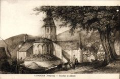 CPA Conques Clocher et Abside