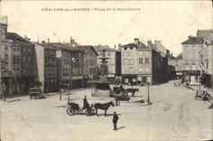 VINTAGE POSTCARD Chalons On the Marne Places Republic