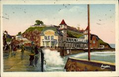 CPA Granville En regardant sauter la mer