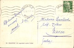 CPA Granville En regardant sauter la mer