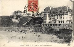 CPA Granville La Plage et le Normandy Hotel