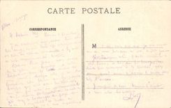 VINTAGE POSTCARD Givenchy Remainders of the Militaria Church