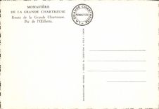 POSTAL MODERNA monasterio del camino chartreuse grande del pico chartreuse grande de la amapola del aceite