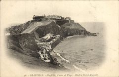 CPA Granville Hte Ville Casino Et Plage