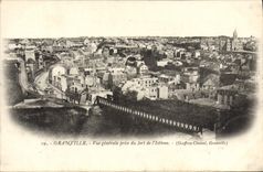 CPA Granville Vue Generale Prise Du Fort De I'Isthme