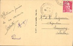 VINTAGE POSTCARD Jullouville Panoramic View On Tennis Club and the Pond