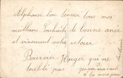 VINTAGE POSTCARD Fantaisie Woman Soldier Militaria Horseshoe