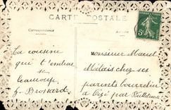 CPA Fantaisie Fleurs Ange