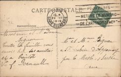 VINTAGE POSTCARD Apotheose Of the Victoire July 14th, 1919 Places Harmony the German flags Militaria