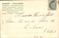 CPA Fantaisie Fleurs Heureuse Annee