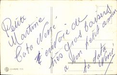 VINTAGE POSTCARD Fantasy Happy New Year Snowman