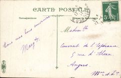 VINTAGE POSTCARD Paris Crossroads St Augustin Statue of Jeanne d' Arc by Dubois