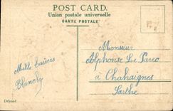 VINTAGE POSTCARD Fantasy Merry Christmas