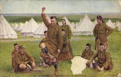 CPA En Guerre Entre Deux Assauts Militaria 