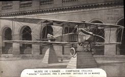 CPA Musee De L'Armee Campagne 1914 1915 Aviatik allemand Avion pris a Jonchery Bataille de la Marne 