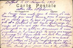 CPA Belfort Musique du 55eme Territoral se rendant a la revue du general Joffre Militaria