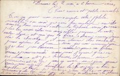 CPA Le Reve Du Soldat En Campagne Femme Enfant