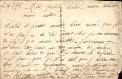 VINTAGE POSTCARD Fantaisie Woman Militaria Soldier Granulates the Hairy ones