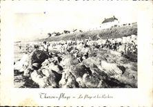 CPM Tharon Plage La plage et les rochers