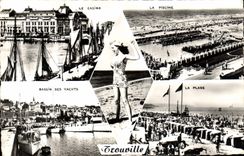 CPM Trouville Le casino La piscine Bassin des Yachts La plage 