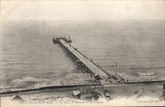 CPA Trouville sur Mer La jetee promenade a vol d'oiseau