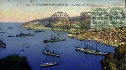 CPA Villefranche sur mer La rade et l'escadre Bateaux
