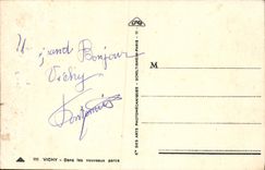 VINTAGE POSTCARD Vichy In the new parks