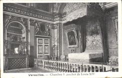 VINTAGE POSTCARD Versailles Chambre has Concher Of Louis XIV
