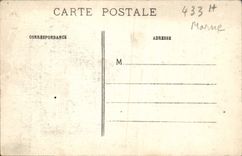 CPA Champagne Ville Sur Tourbe Restes de l'eglise Militaria