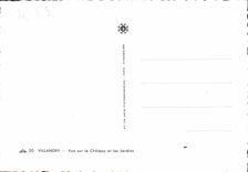 CPM Villandry Vue Sur Le Chateau Et Les Jardins